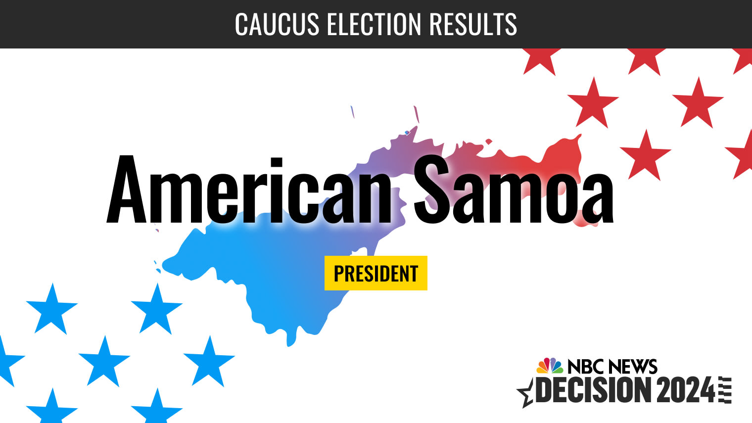 American Samoa Presidential Caucus Live Election Results 2024 NBC News